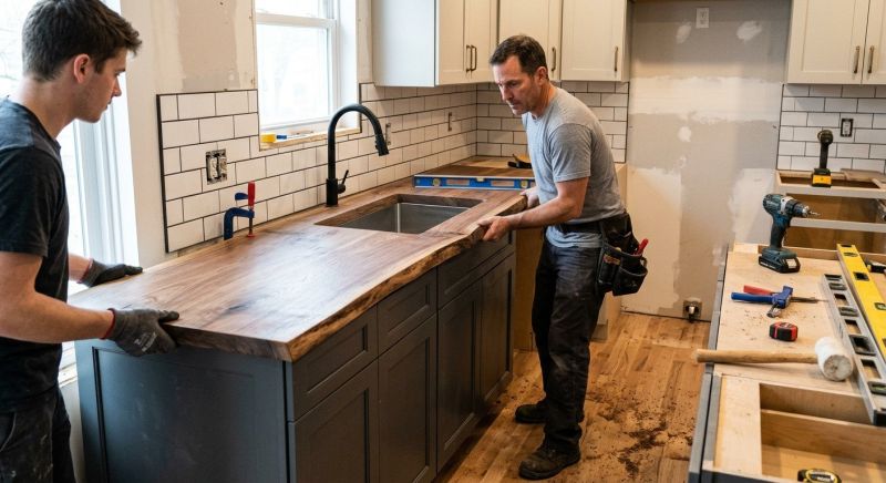 Wood Countertops Installation
