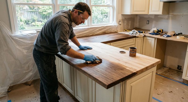 Wood Countertops Installation