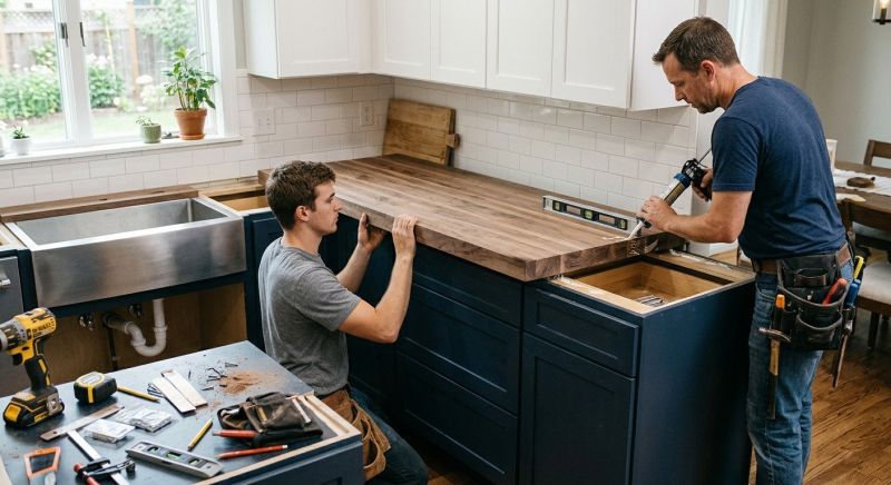 Wood Countertops Installation