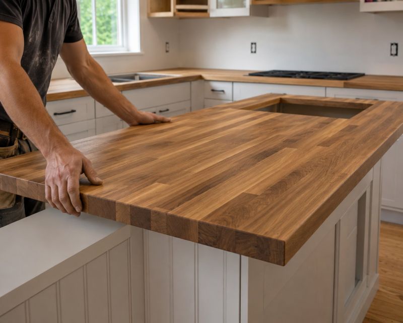 Wood Countertops Installation
